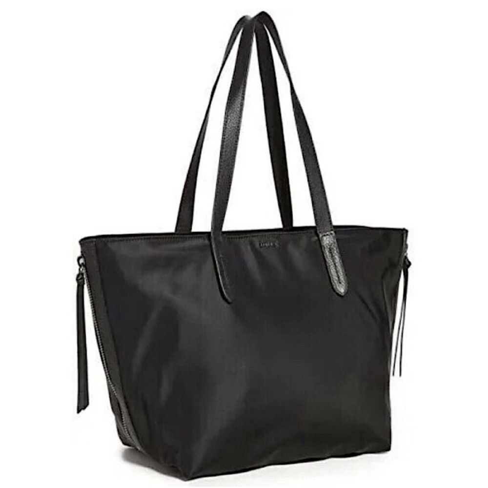 Botkier New York Bond Lightweight Nylon Tote in Black with Zip Top Closure